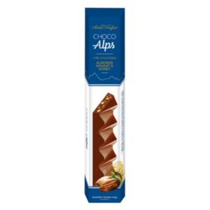 Chocolate Alps w/ Crunchy Honey Nougat Almonds 90g Bar