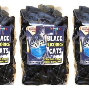Dutch Black Licorice Cats Combo, 3 Bags