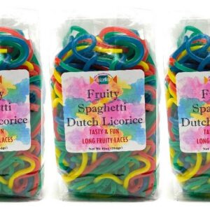 Dutch Fruity Spaghetti Licorice Combo, 3 Bags