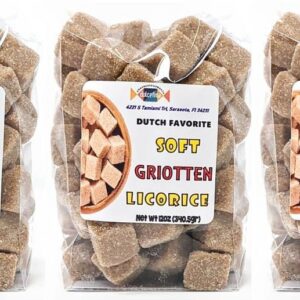 Griotten Dutch Licorice Cube Combo, 3 Bags