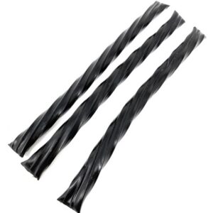 Tortigloni Chewy Black Licorice Long Stick Cut w/ 3x Licorice Extract