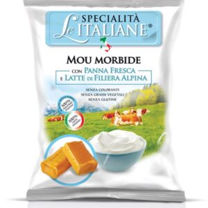 Alpine Milk Soft Toffee (Morbida Mou Panna Fresca e Latte Alpino) 100gr Bag