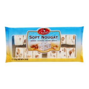 Soft Nougat Snacks Minis With Peanuts 135g Tray