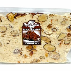 Wrapped Crushed almond brittle soft nougat 150g slice