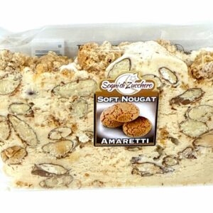 Wrapped Amaretti soft nougat 150g slice