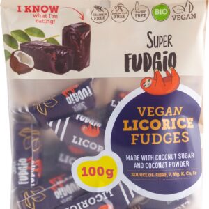 Me Gusto SF Organic & Vegan Licorice Fudge 100g