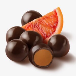 Dark Chocolate Blood Orange Caramels