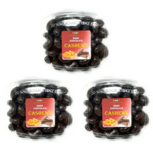 Dark Chocolate Covered Cashews Combo, 3 Tubs