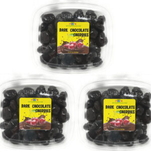 Dark Chocolate Covered Dried Cherries Combo, 3 Tubs