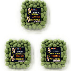 Dark Chocolate Covered Pistachios Combo, 3 Tubs