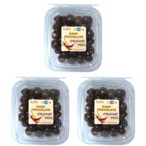 Dark Chocolate Orange Peel Bites Combo, 3 Tubs