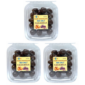Dark Chocolate Sea Salt Caramels Combo, 3 Tubs